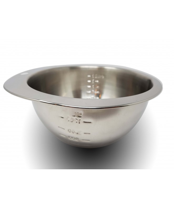 bowl ac.inox  PREMIUM c/ med  1200cc   -270gr - BOWLS Y ENSALADERAS