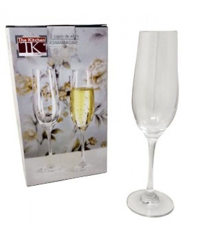 pk x2 copas de CHAMPAGNE 235cc aprox. - COPAS DEGUSTACION