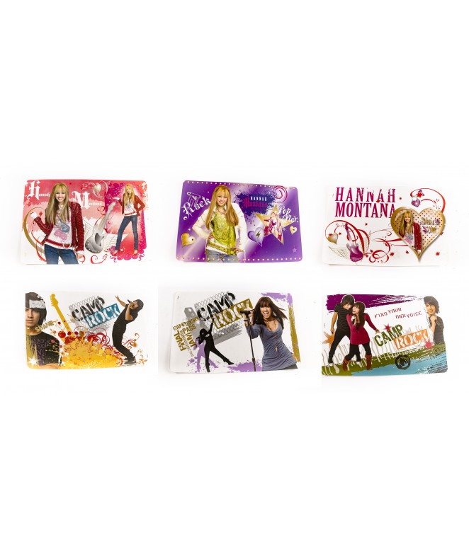 Individuales plasticos CAMP ROCK - 4 MOD SURT - PLASTICO