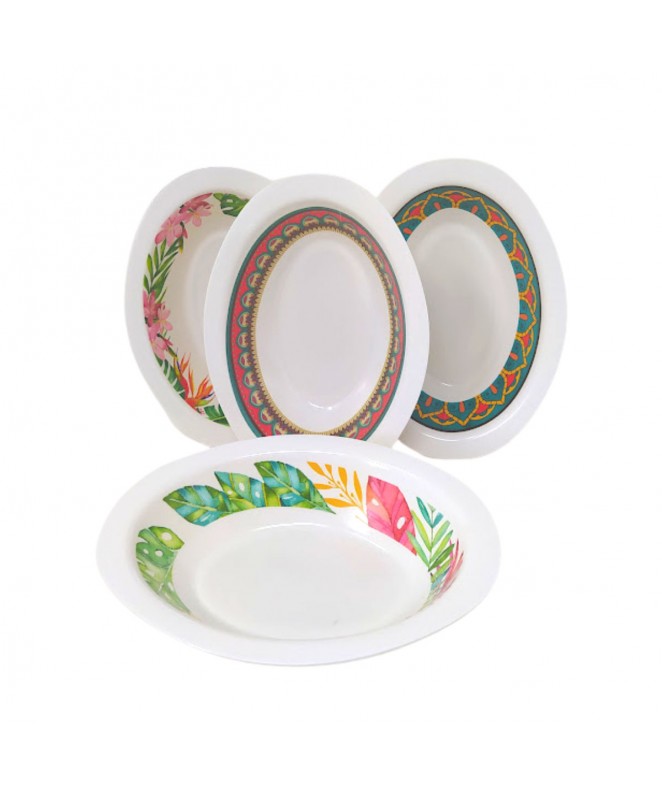 bandeja oval prof. D21  25cm.aprox - DECORADA