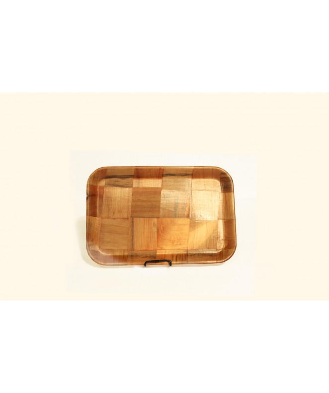 bandeja madera rectangular 20x30cm - BANDEJAS DISCONTINUO