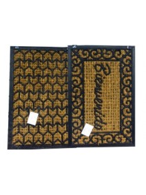 Felpudo rect c/decorado vs- 60x40cm ap- fibra coco - FELPUDOS
