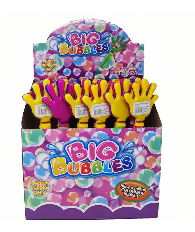 Burbujero diseño manos 3 que aplauden- 33cm aprox - JUGUETERIA