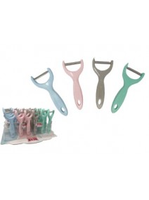 Pelador estilo Y 16cm aprox - plastico+ acero inox - 
