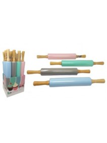 Palo p/amasar de madera c/rodillo silic- 42cm apro - 