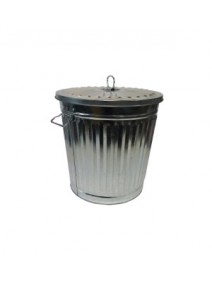 Recipiente de metal c/tapa - cap 7lt aprox - RECIPIENTES