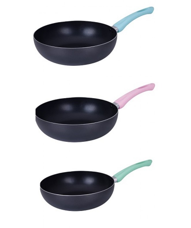 Wok antiadherente c/mango SENSE 28cm aprox - TEFLON DISCONTINUO